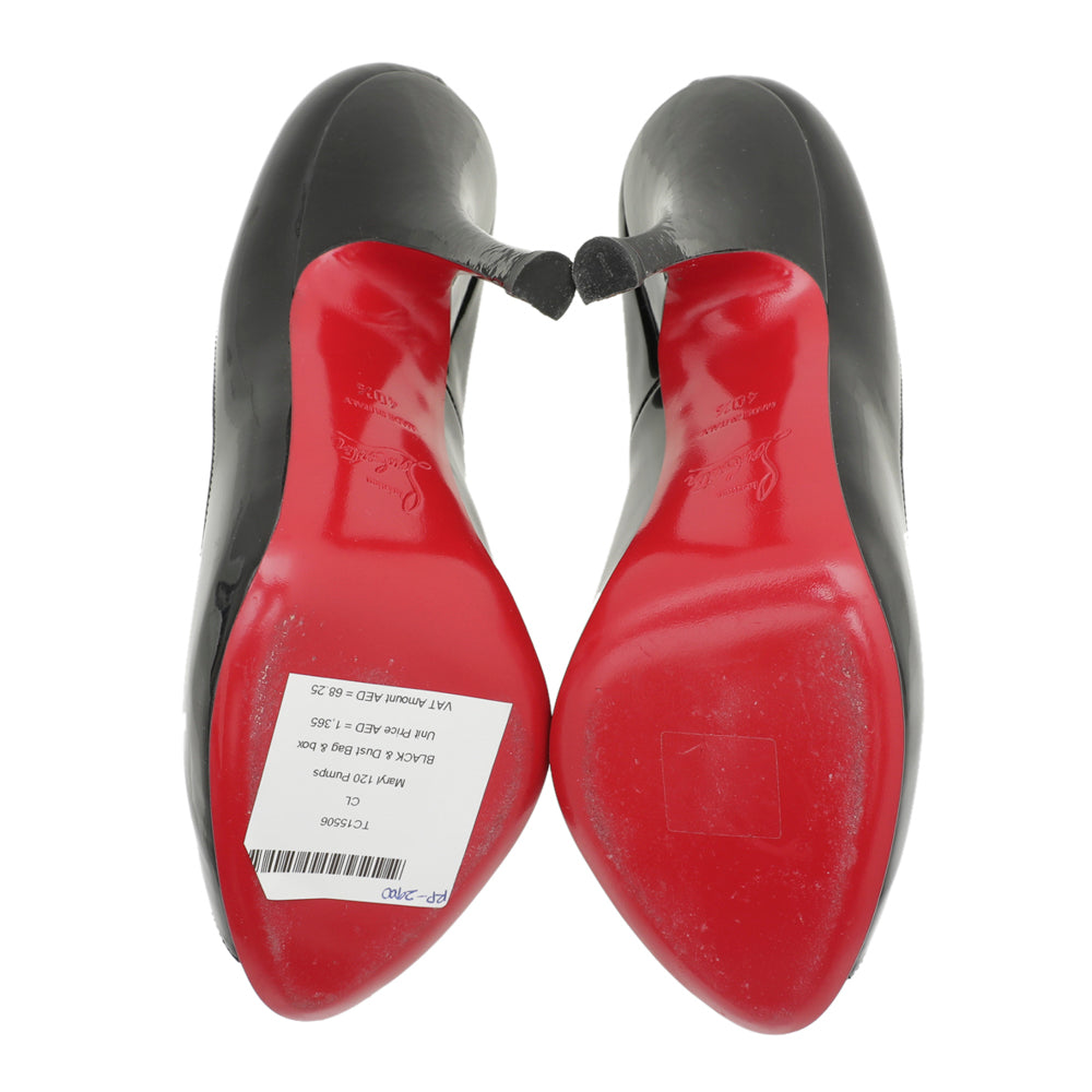 Christian Louboutin Black Maryl 120 Pumps 40.5-Christian Louboutin-THE CLOSET