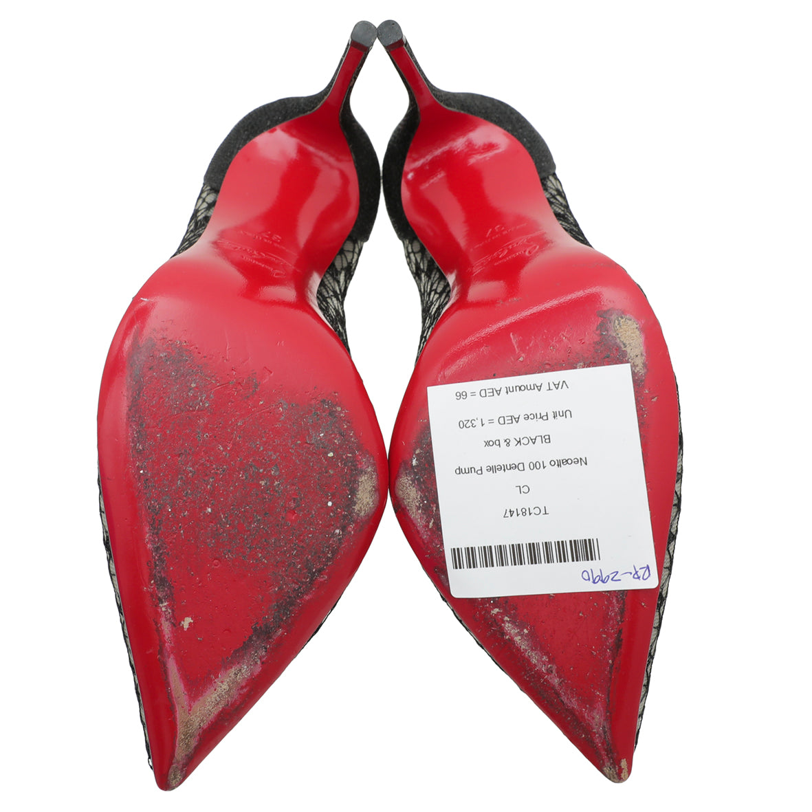 Christian Louboutin Black Neoalto 100 Dentelle Pump 37-Christian Louboutin-THE CLOSET