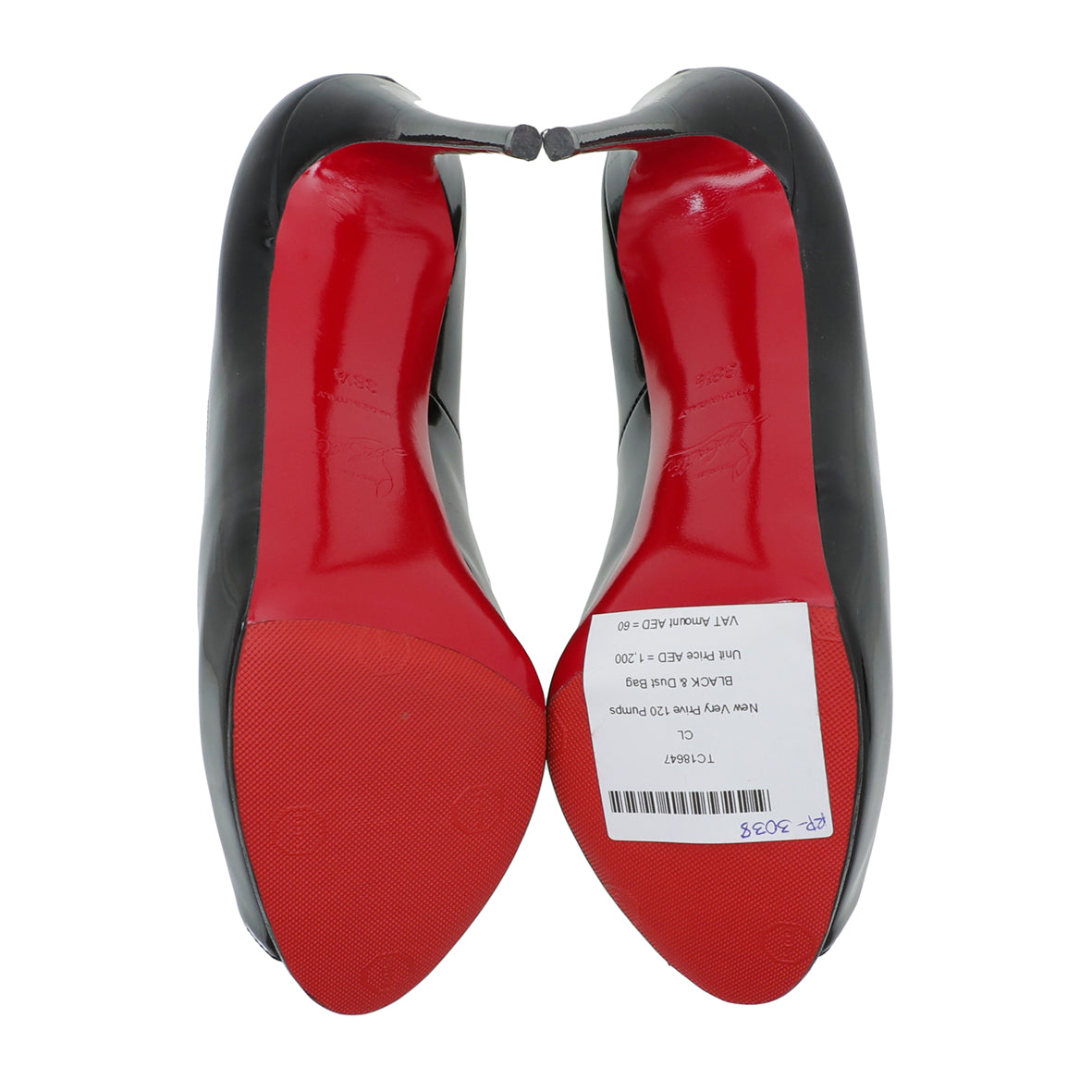 Christian Louboutin Black New Very Prive 120 Pumps 38.5-Christian Louboutin-THE CLOSET