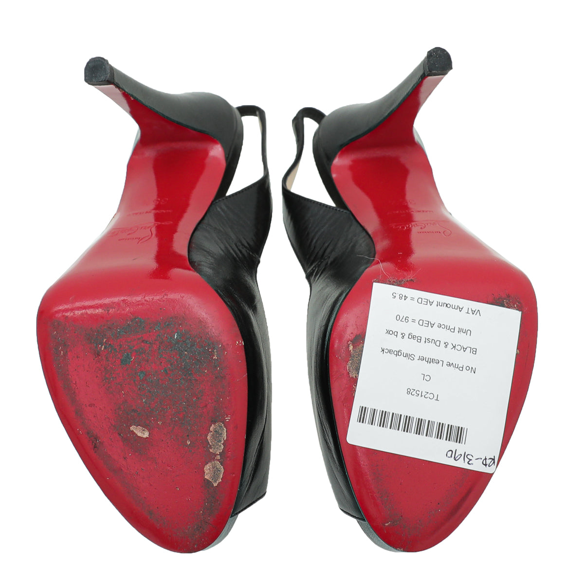 Christian Louboutin Black No Prive Slingback 35.5-Christian Louboutin-THE CLOSET