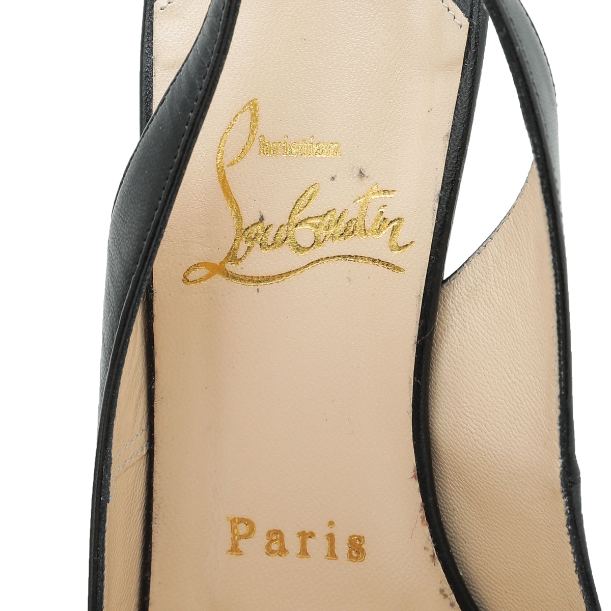 Christian Louboutin Black No Prive Slingback 35.5-Christian Louboutin-THE CLOSET