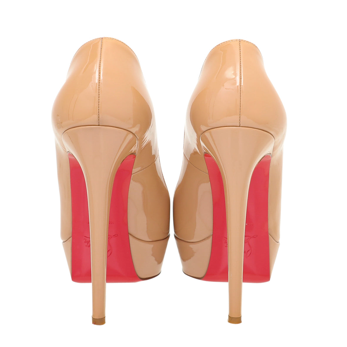 Christian Louboutin Nude Bianca Platform Pump 38-Christian Louboutin-THE CLOSET