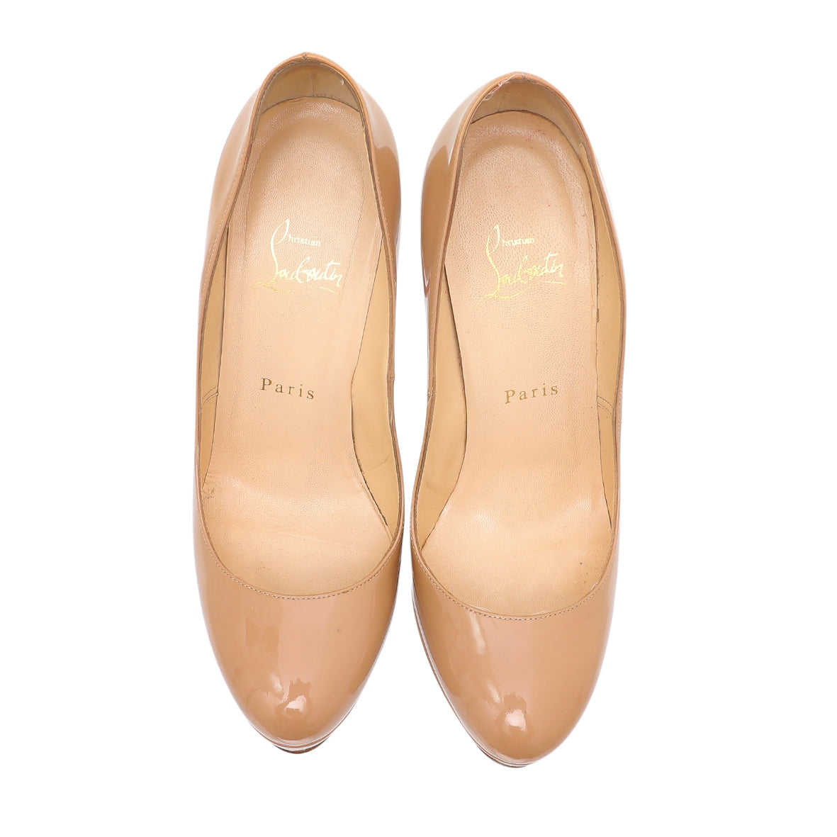 Christian Louboutin Nude Bianca Platform Pump 38-Christian Louboutin-THE CLOSET