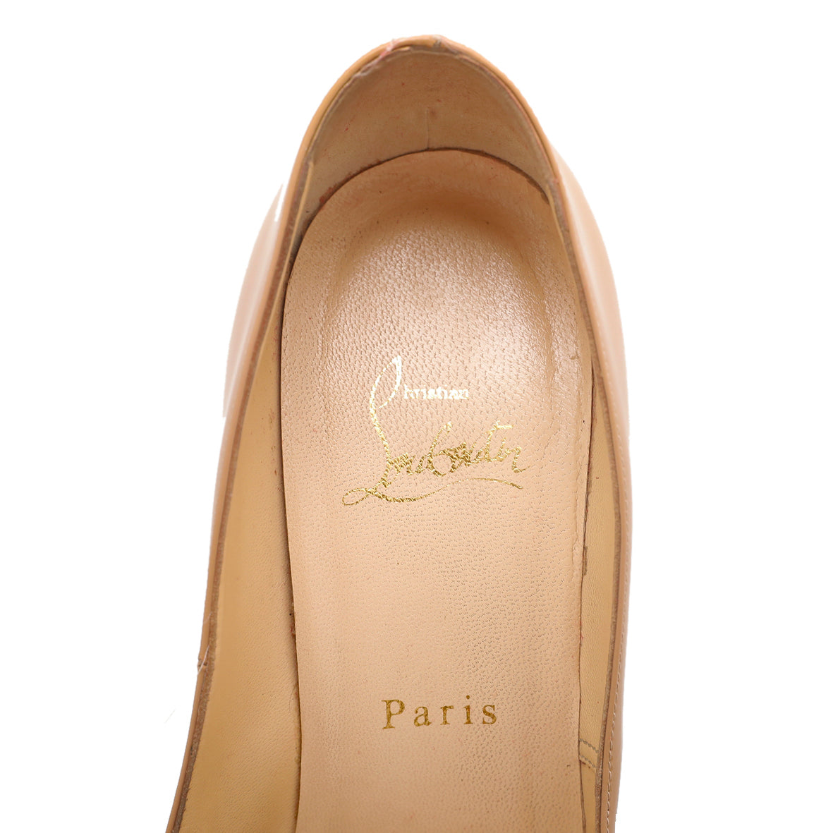 Christian Louboutin Nude Bianca Platform Pump 38-Christian Louboutin-THE CLOSET