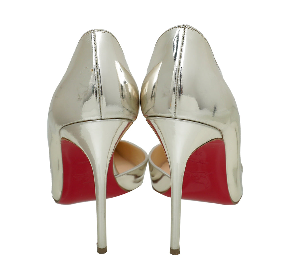 Christian Louboutin Gold Iriza Pump 38.5-Christian Louboutin-THE CLOSET