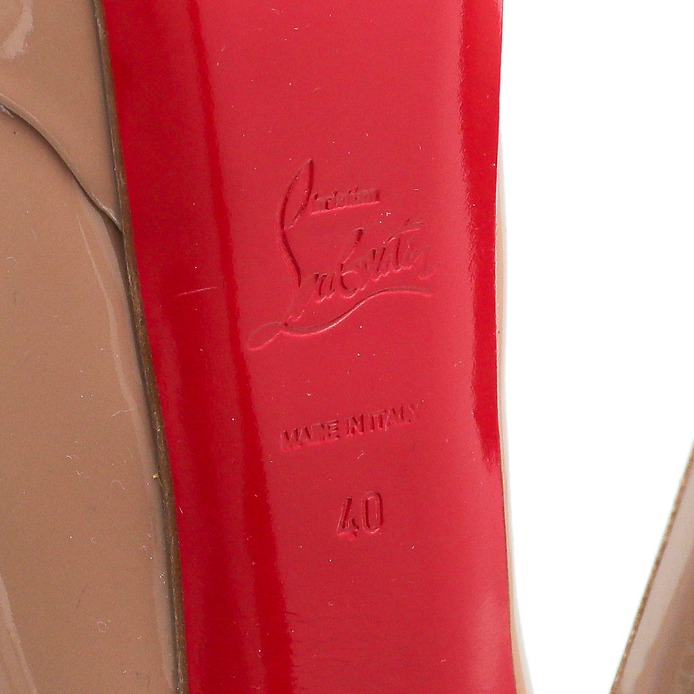 Christian Louboutin Nude Lady Peep Pump 40-Christian Louboutin-THE CLOSET
