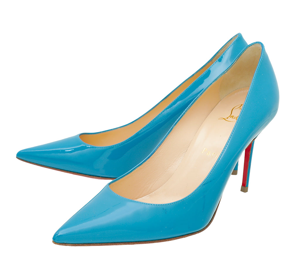 Christian Louboutin Turquoise Pigalle Pump 37-Christian Louboutin-THE CLOSET