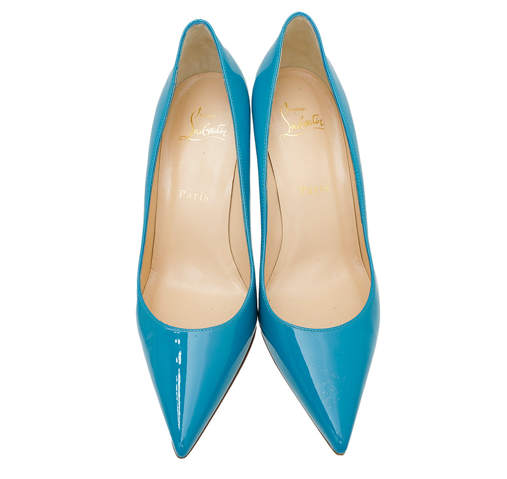 Christian Louboutin Turquoise Pigalle Pump 37-Christian Louboutin-THE CLOSET