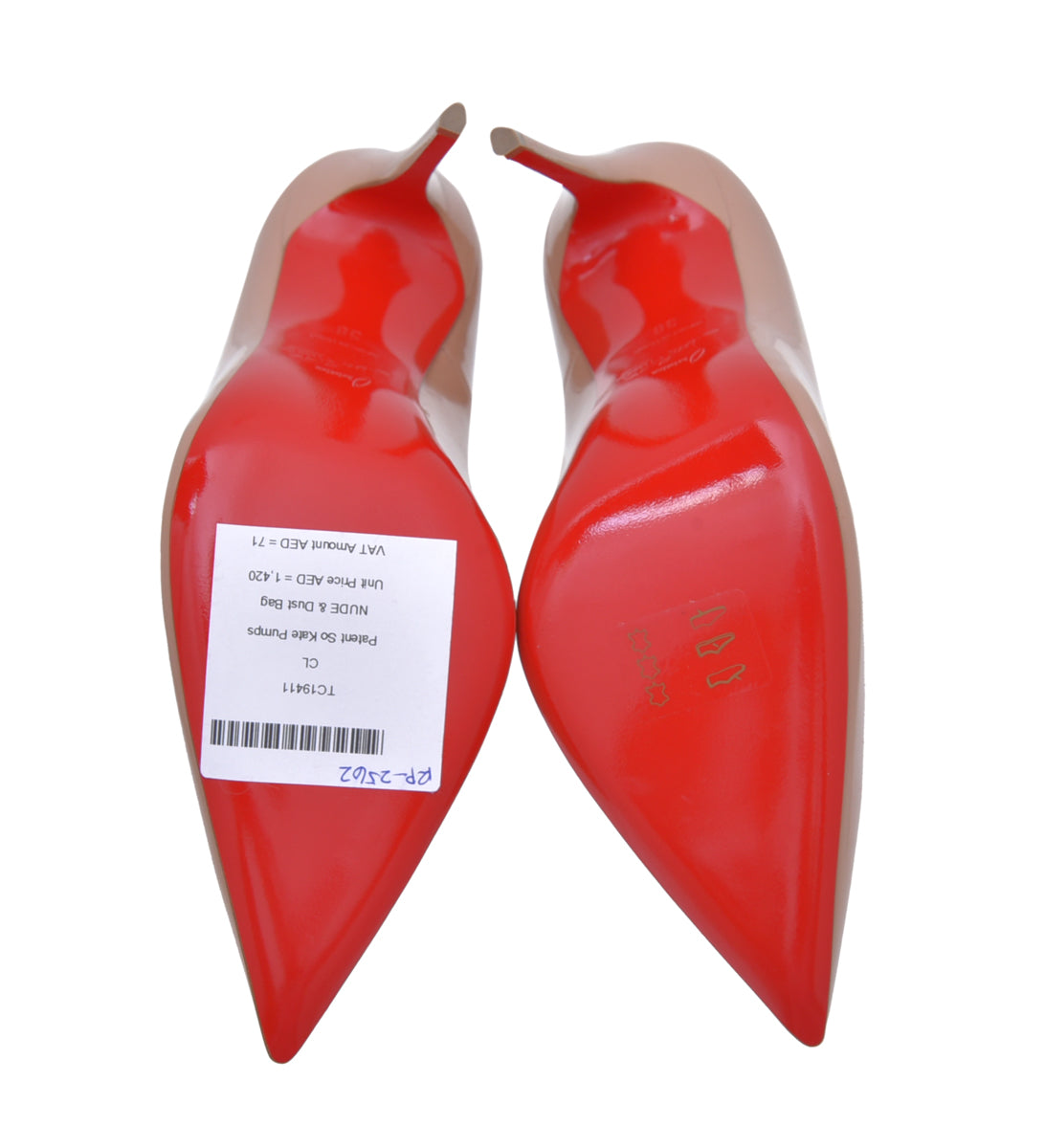 Christian Louboutin Nude Patent So Kate Pumps 38-Christian Louboutin-THE CLOSET