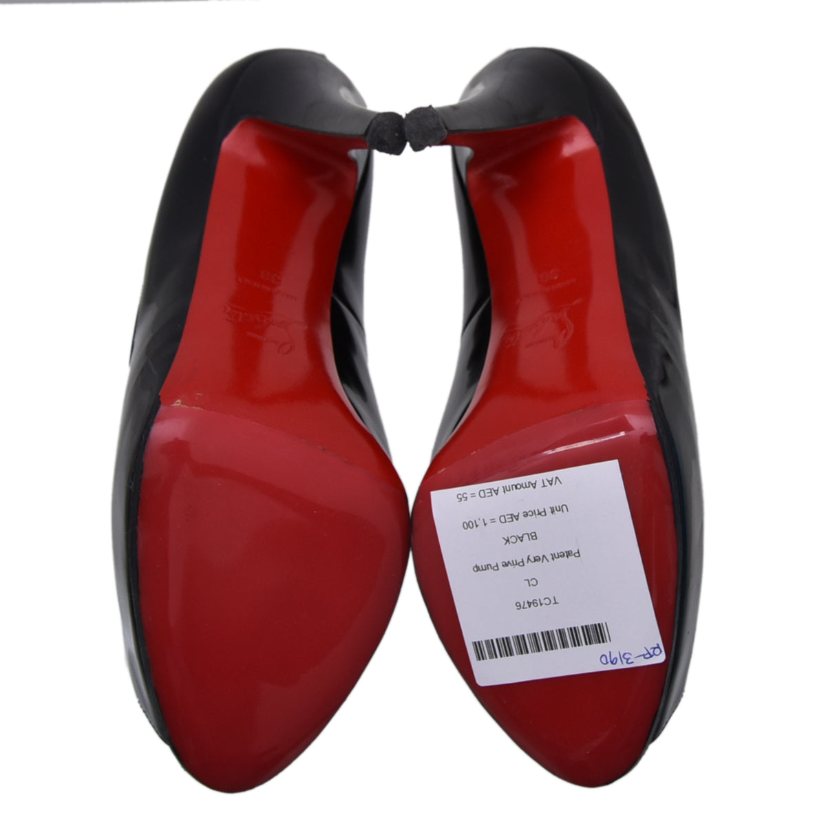 Christian Louboutin Black Very Prive Pump 38-Christian Louboutin-THE CLOSET