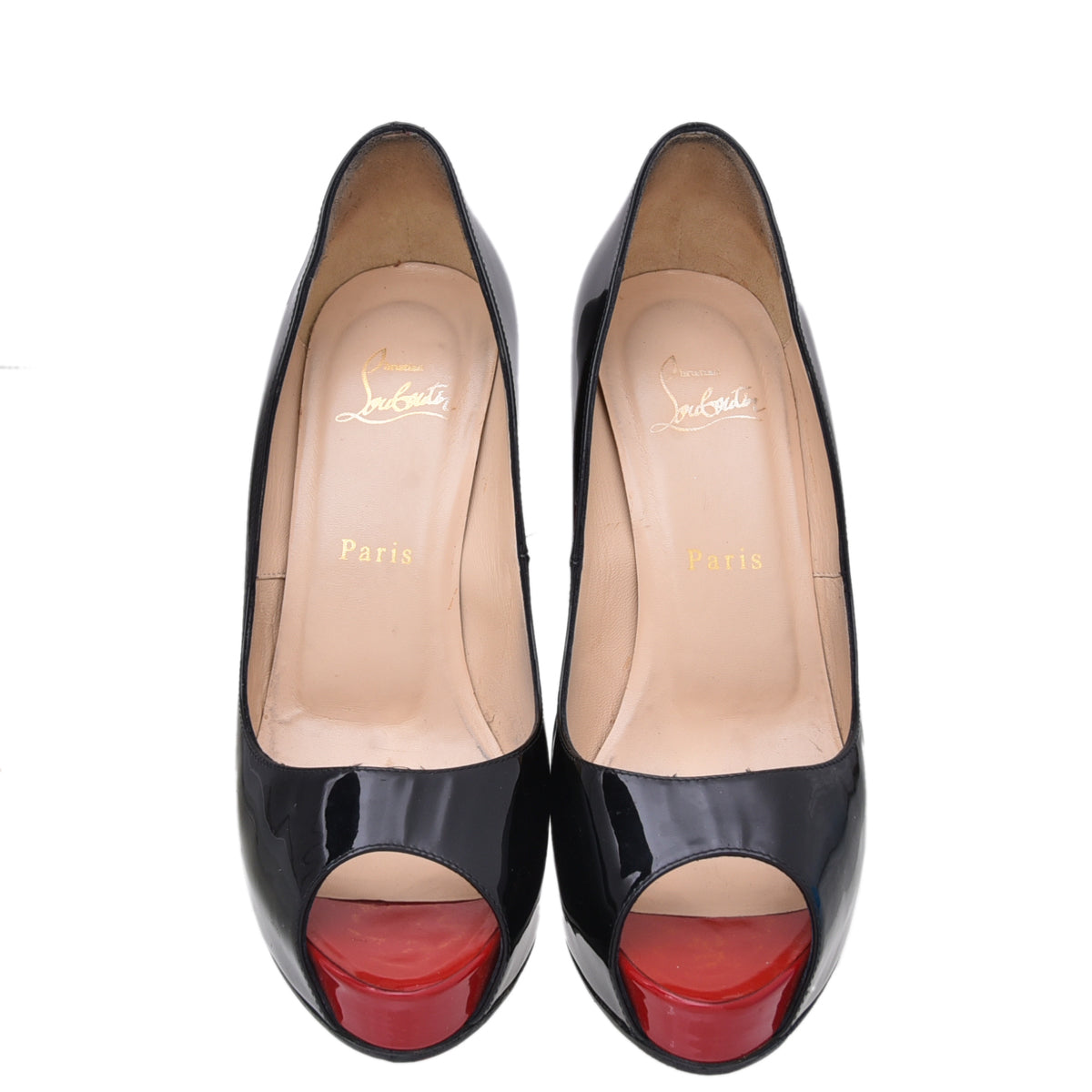 Christian Louboutin Black Very Prive Pump 38-Christian Louboutin-THE CLOSET