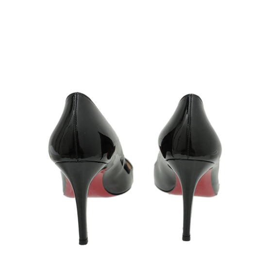 Pigalle 85 Patent Leather Pumps in Black - Christian Louboutin