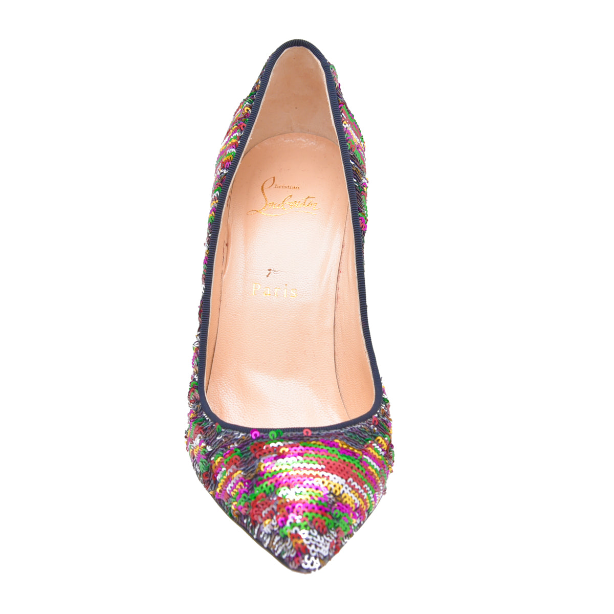 Christian Louboutin Multicolor Sequin Pigalle Follies Stiletto Pump 38-Christian Louboutin-THE CLOSET