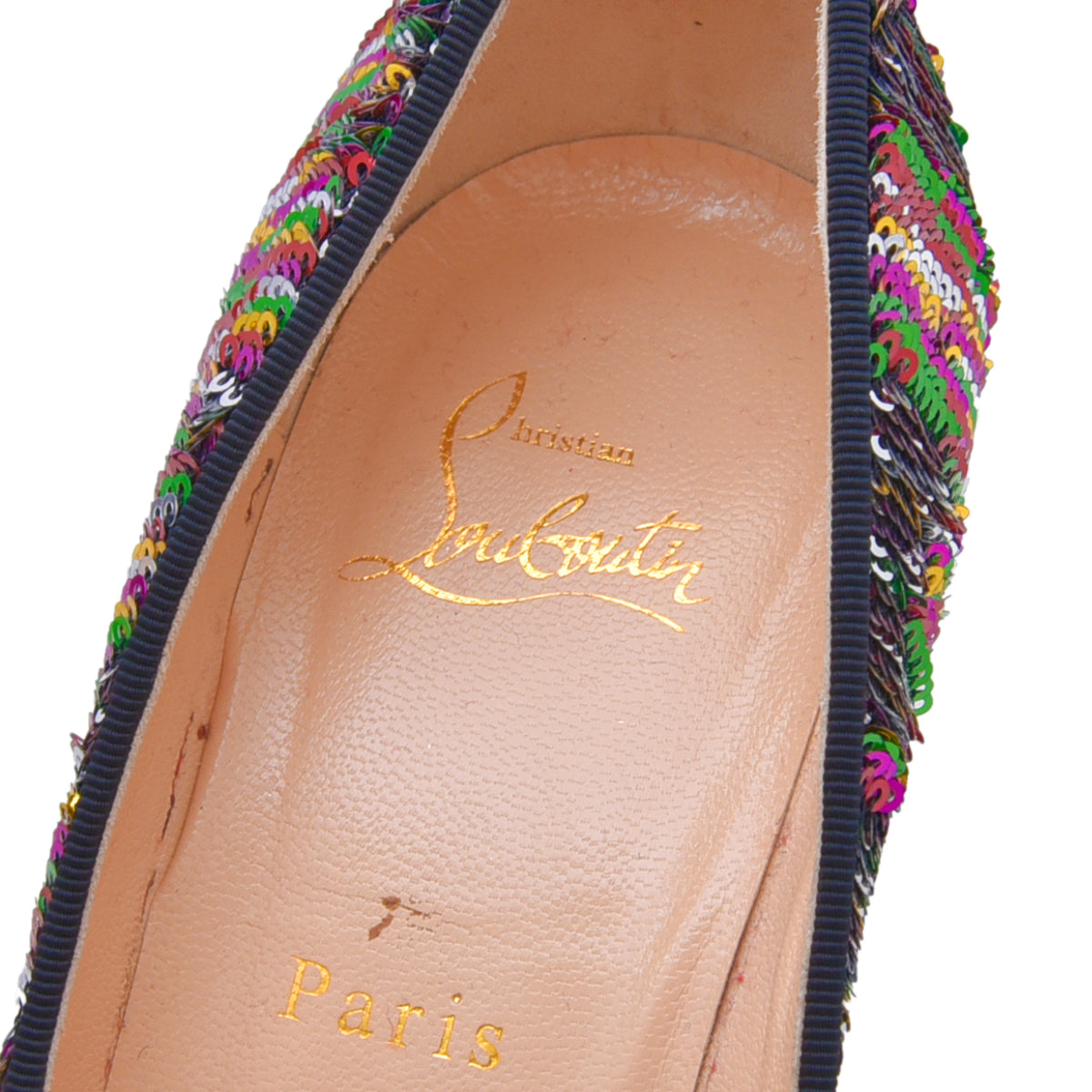 Christian Louboutin Multicolor Sequin Pigalle Follies Stiletto Pump 38-Christian Louboutin-THE CLOSET