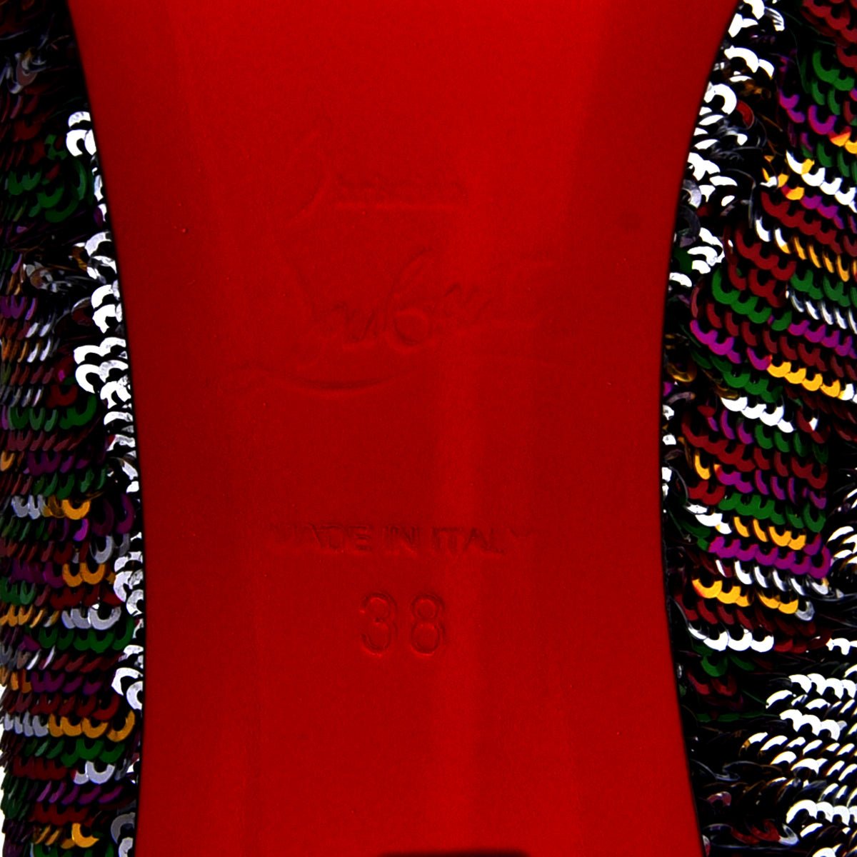 Christian Louboutin Multicolor Sequin Pigalle Follies Stiletto Pump 38-Christian Louboutin-THE CLOSET