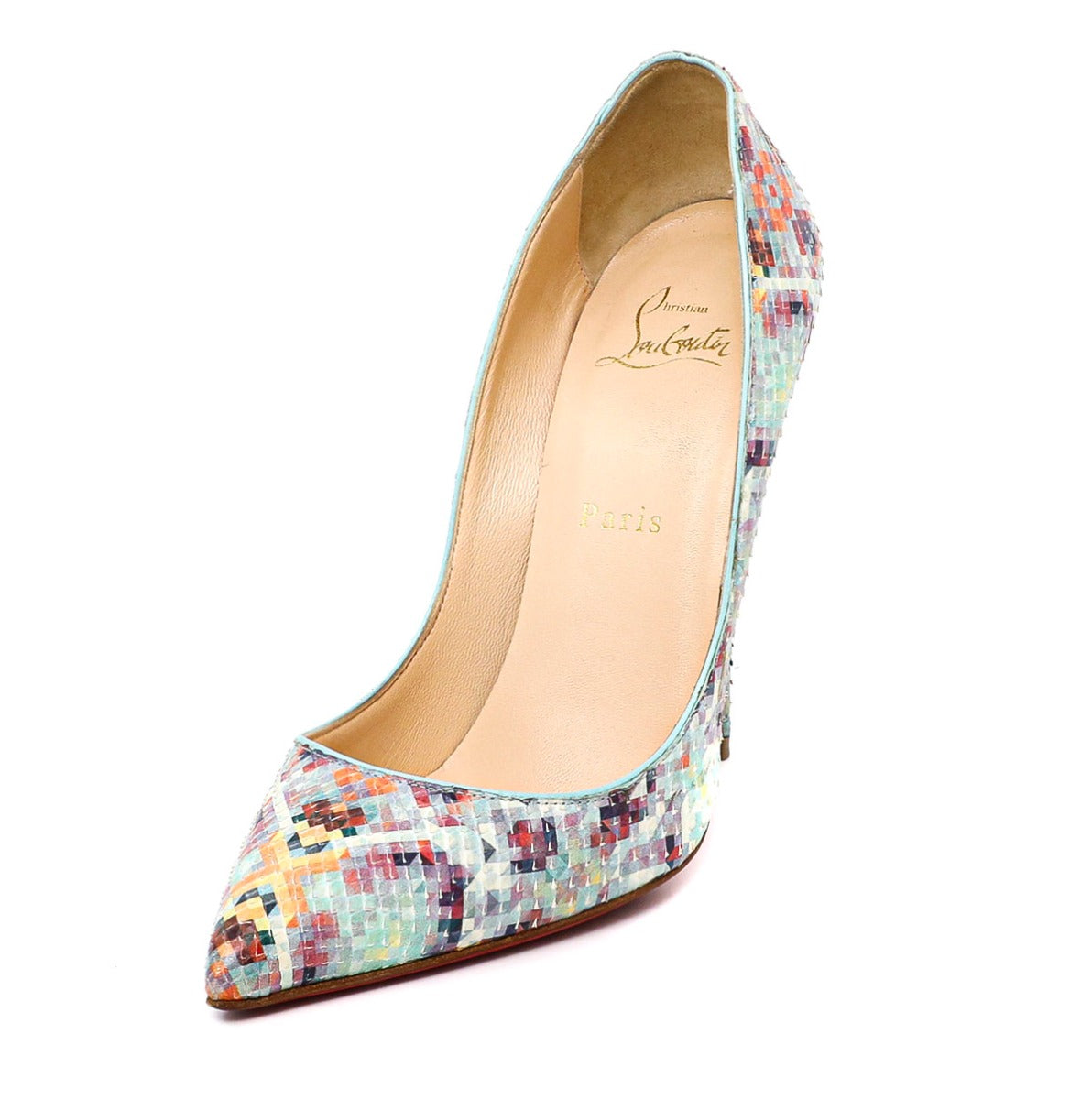 Christian Louboutin Multicolor Python Pigalle Pumps Size 38-Christian Louboutin-THE CLOSET