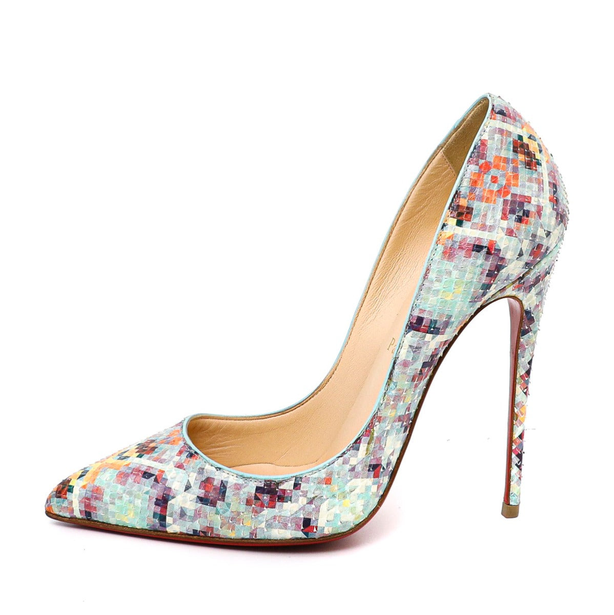 Christian Louboutin Multicolor Python Pigalle Pumps Size 38-Christian Louboutin-THE CLOSET