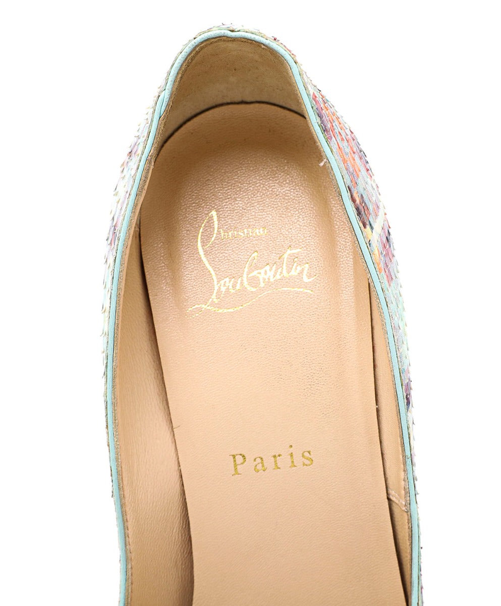 Christian Louboutin Multicolor Python Pigalle Pumps Size 38-Christian Louboutin-THE CLOSET