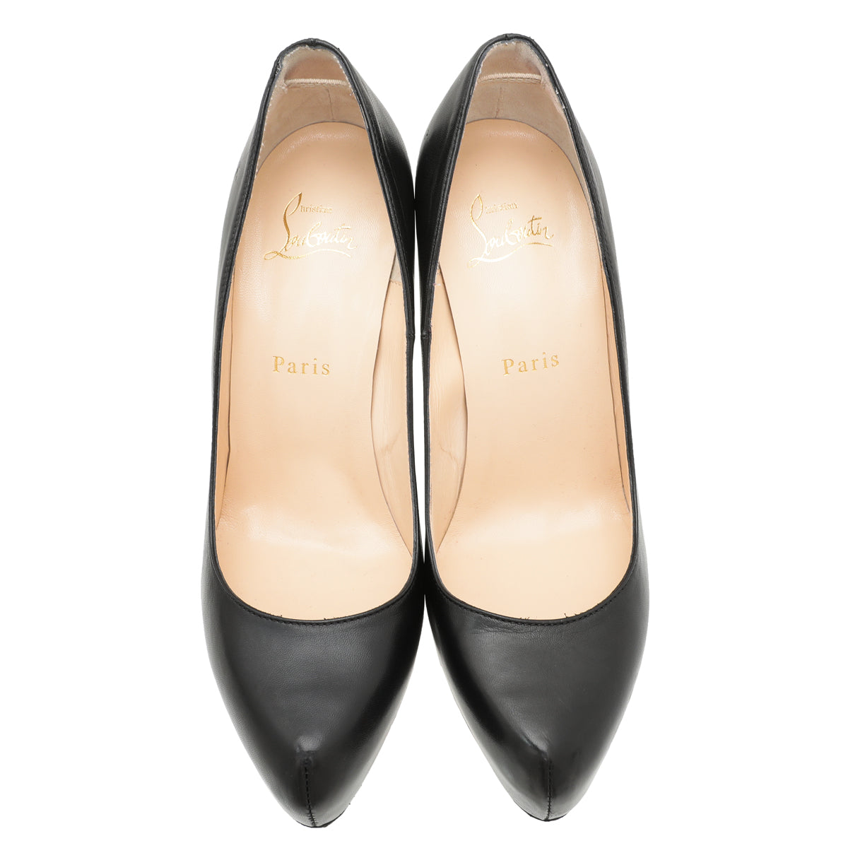 Christian Louboutin Black Rolando 120 Pumps 38-Christian Louboutin-THE CLOSET