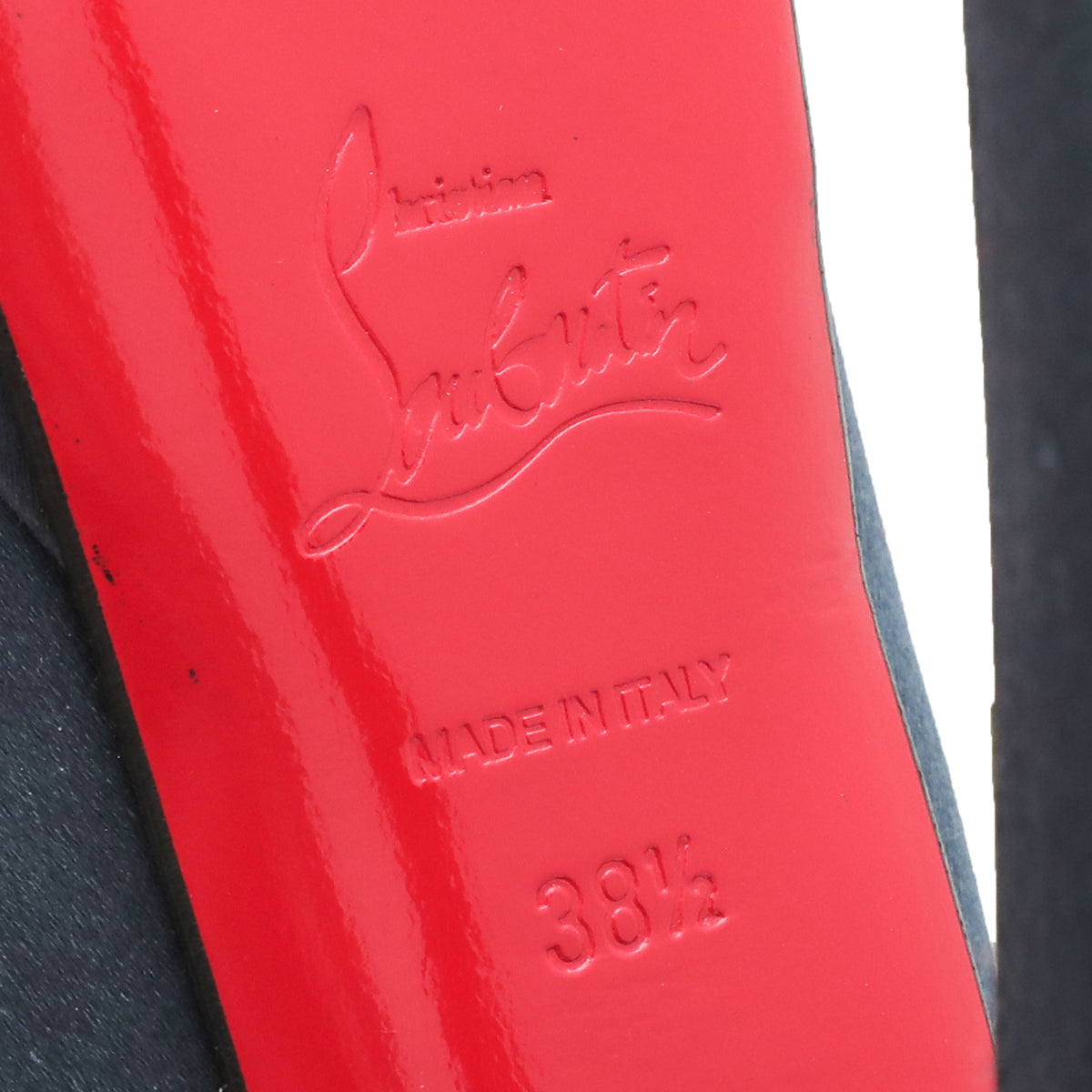 Christian Louboutin Teal Satin Madame Butterfly 150 Pumps 38.5-Christian Louboutin-THE CLOSET