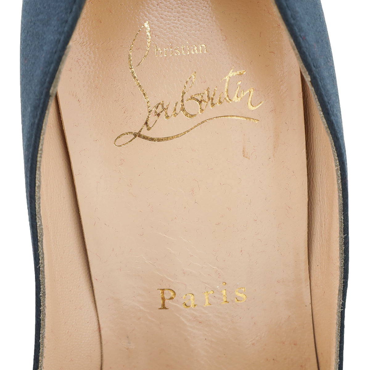 Christian Louboutin Teal Satin Madame Butterfly 150 Pumps 38.5-Christian Louboutin-THE CLOSET