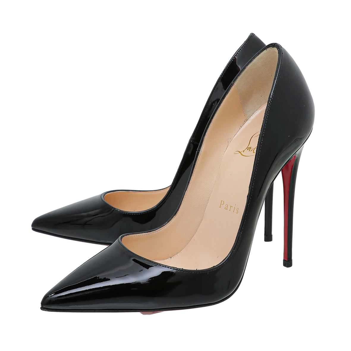 CHRISTIAN LOUBOUTIN SO KATE 120 Patent Leather Pumps In Black EU41 – EL LUXE