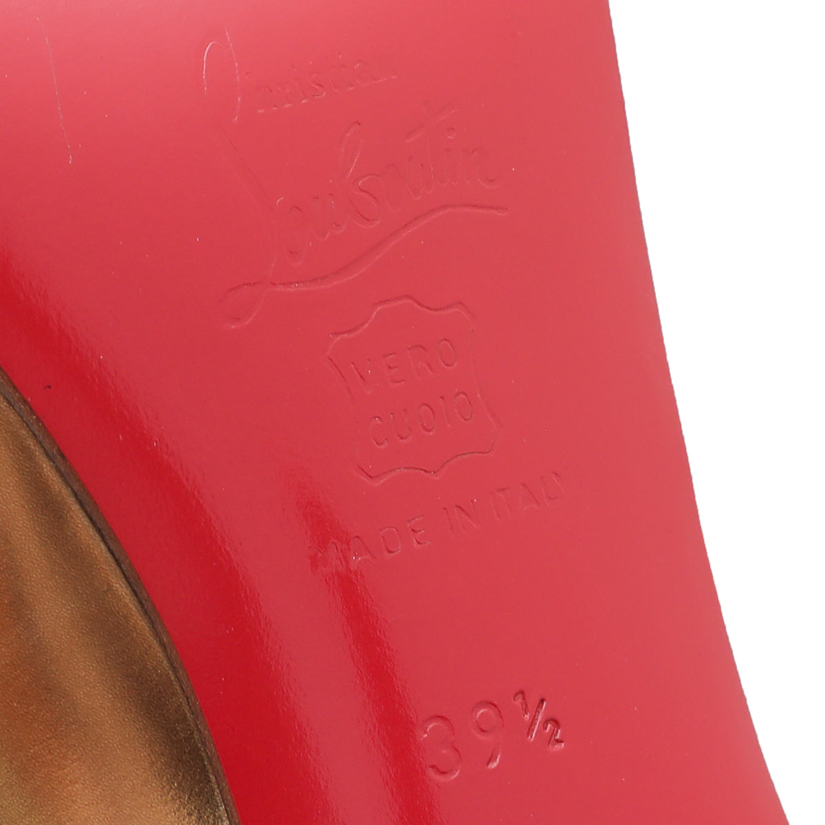 Christian Louboutin Gold Very Prive Crystal 120 Pumps 39.5-Christian Louboutin-THE CLOSET