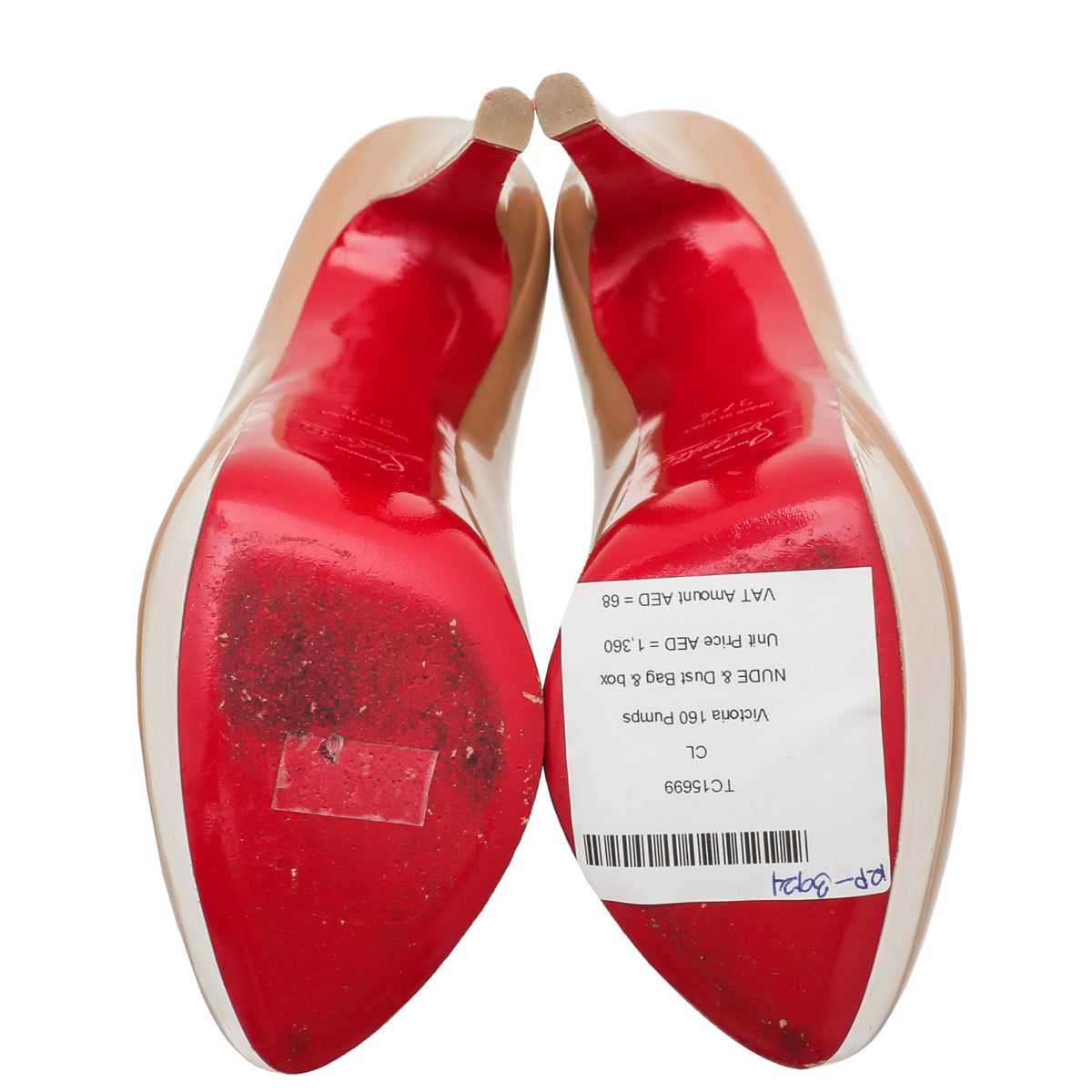 Christian Louboutin Nude Victoria 160 Pumps 37.5-Christian Louboutin-THE CLOSET