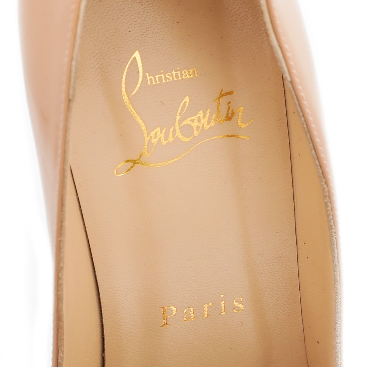 Christian Louboutin Nude Victoria 160 Pumps 37.5-Christian Louboutin-THE CLOSET