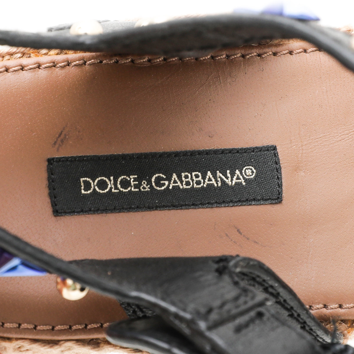 Dolce & Gabbana Blue Anchore Stars Raffia Espadrille Sandals 36-Dolce & Gabbana-THE CLOSET