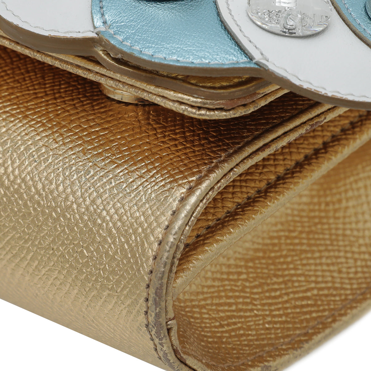 Dolce & Gabbana Metallic Gold Angel Chain Clutch Bag-Christian Dior-THE CLOSET