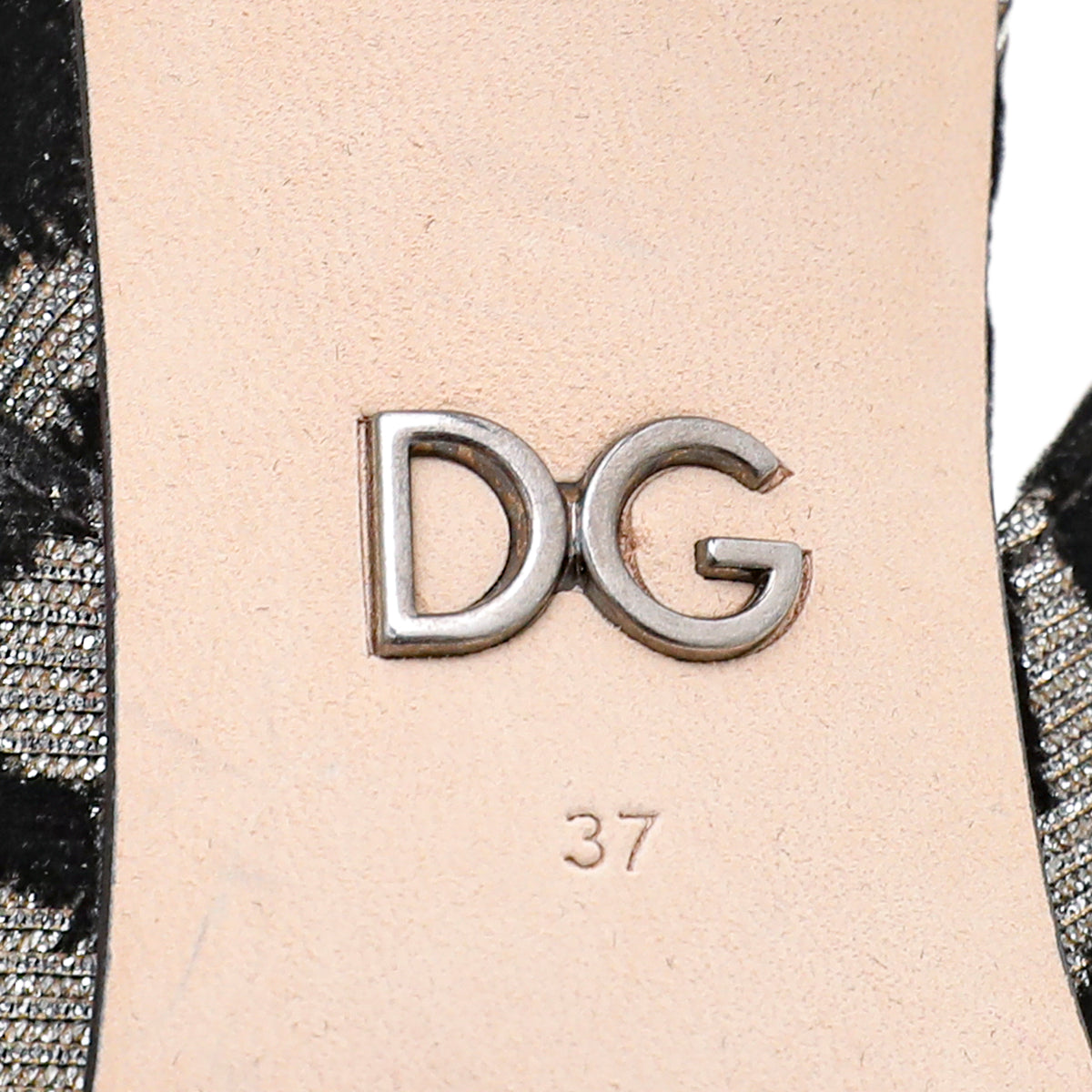 Dolce & Gabbana Bicolor Glitter Bellucci Crystal Slingback 37