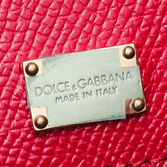 Dolce & Gabbana Red Dauphine Sicily Bag