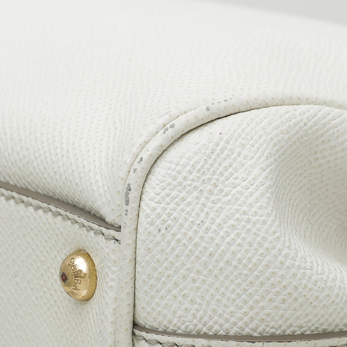 Dolce & Gabbana White Dauphine Miss Sicily Double Zip Bag-Dolce & Gabbana-THE CLOSET