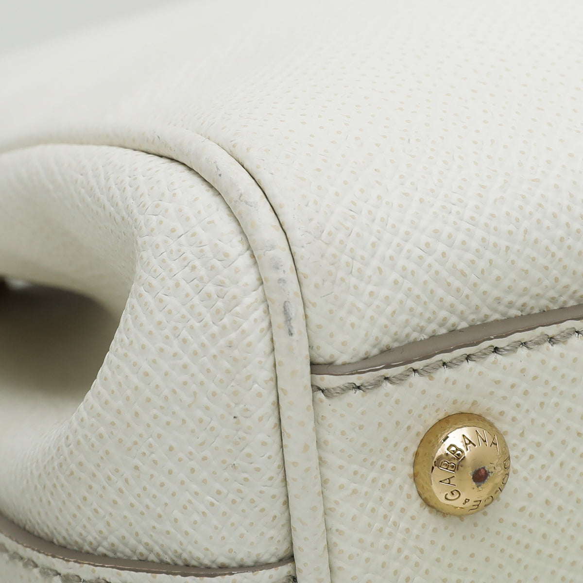 Dolce & Gabbana White Dauphine Miss Sicily Double Zip Bag-Dolce & Gabbana-THE CLOSET