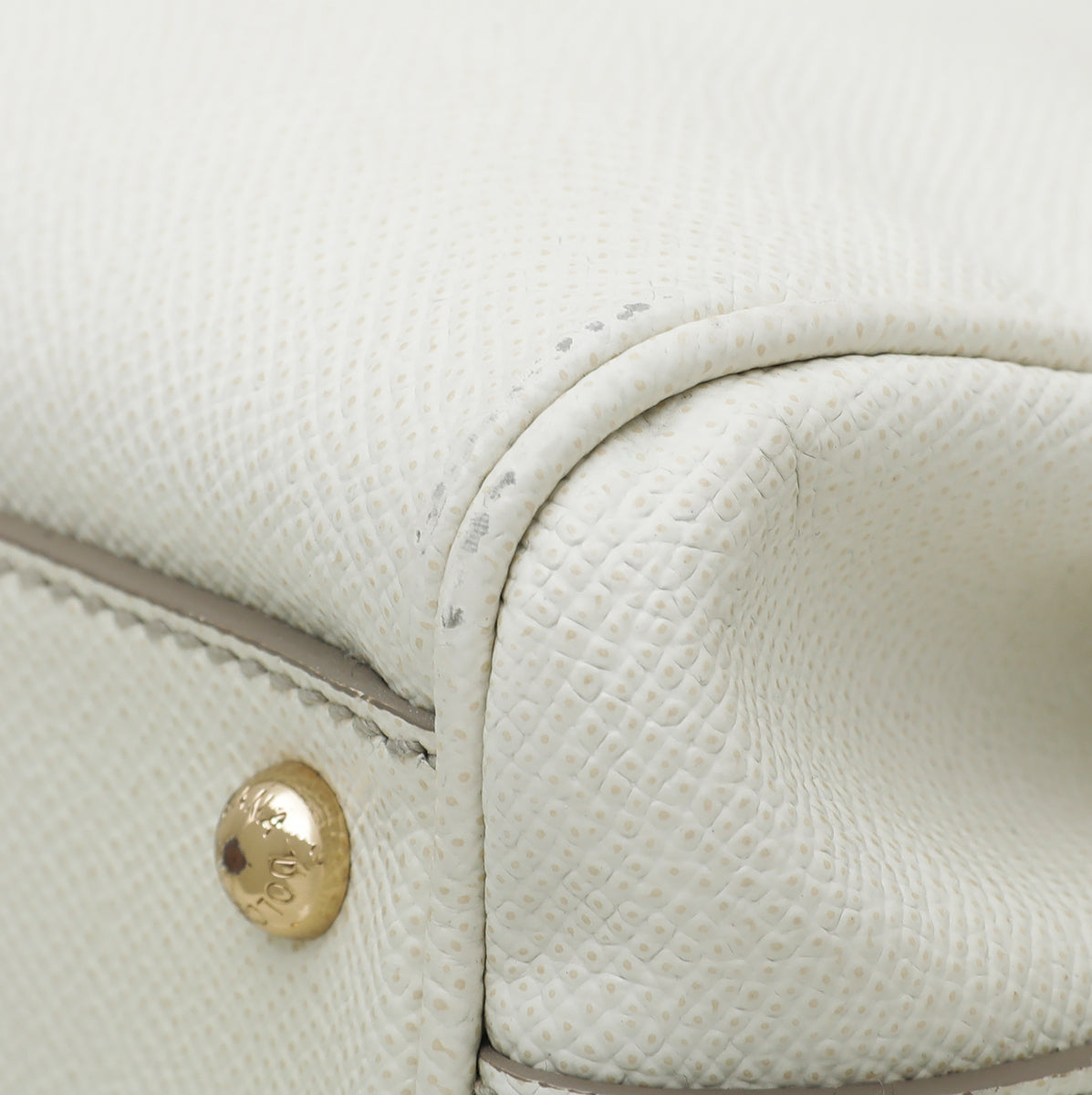 Dolce & Gabbana White Dauphine Miss Sicily Double Zip Bag-Dolce & Gabbana-THE CLOSET