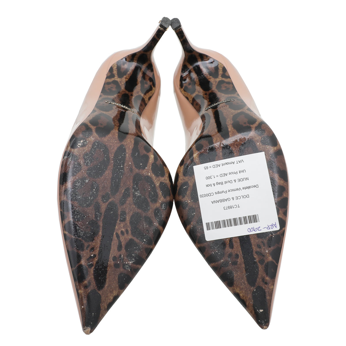 Dolce & Gabbana Nude Vernice Decollete Pumps 39.5-Dolce & Gabbana-THE CLOSET