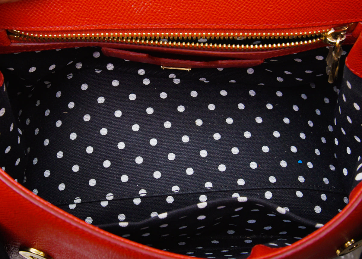 Dolce & Gabbana Red #DG Family Sicily Medium Bag-Dolce & Gabbana-THE CLOSET