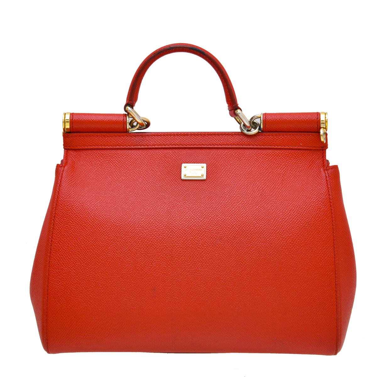 Dolce & Gabbana Red #DG Family Sicily Medium Bag-Dolce & Gabbana-THE CLOSET