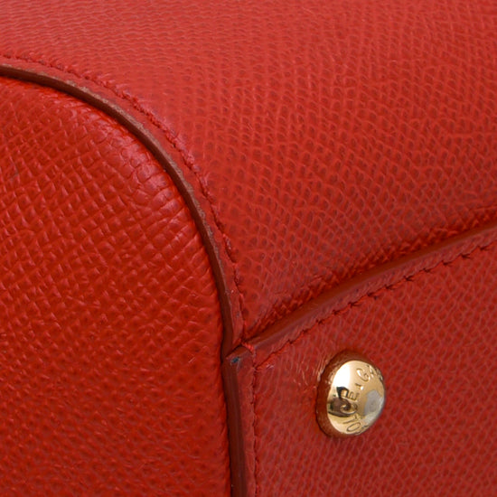 Dolce & Gabbana Red #DG Family Sicily Medium Bag