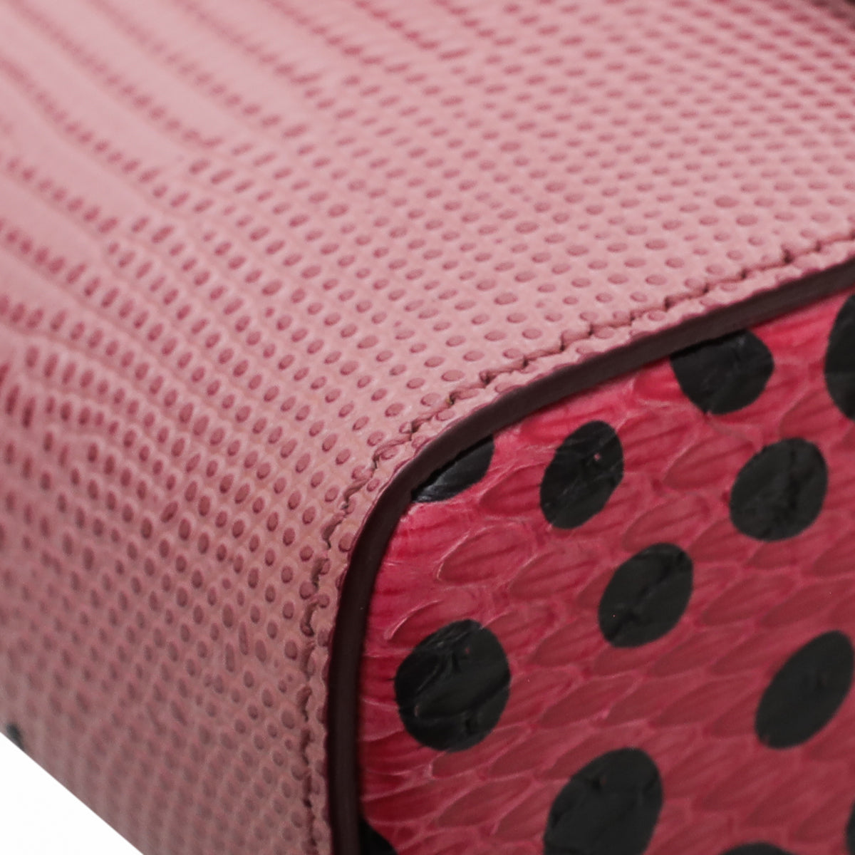 Dolce & Gabbana Bicolor DG Millennials Fabric Dot Crossbody Bag-Dolce & Gabbana-THE CLOSET