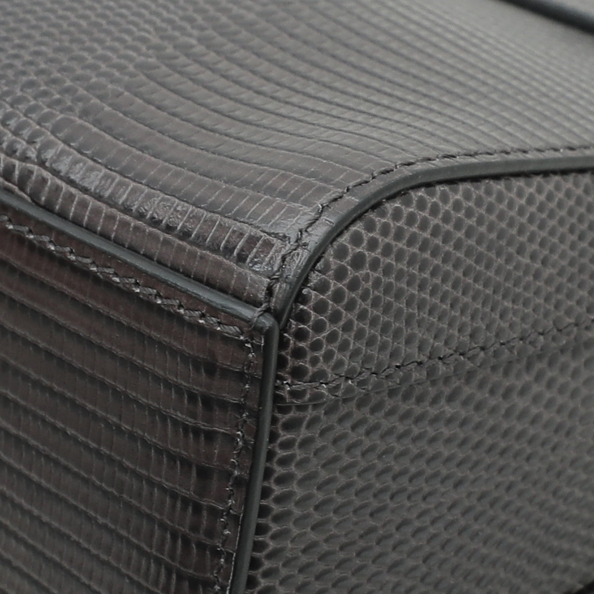 Dolce & Gabbana Dark Grey DG Millennials Iguana Print Chain Bag-Dolce & Gabbana-THE CLOSET