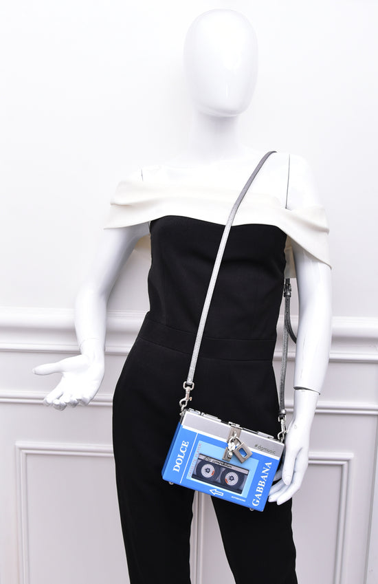Dolce & Gabbana Bicolor Dolce Box Cassette Player Clutch Bag