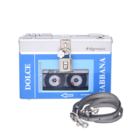 Dolce & Gabbana Bicolor Dolce Box Cassette Player Clutch Bag