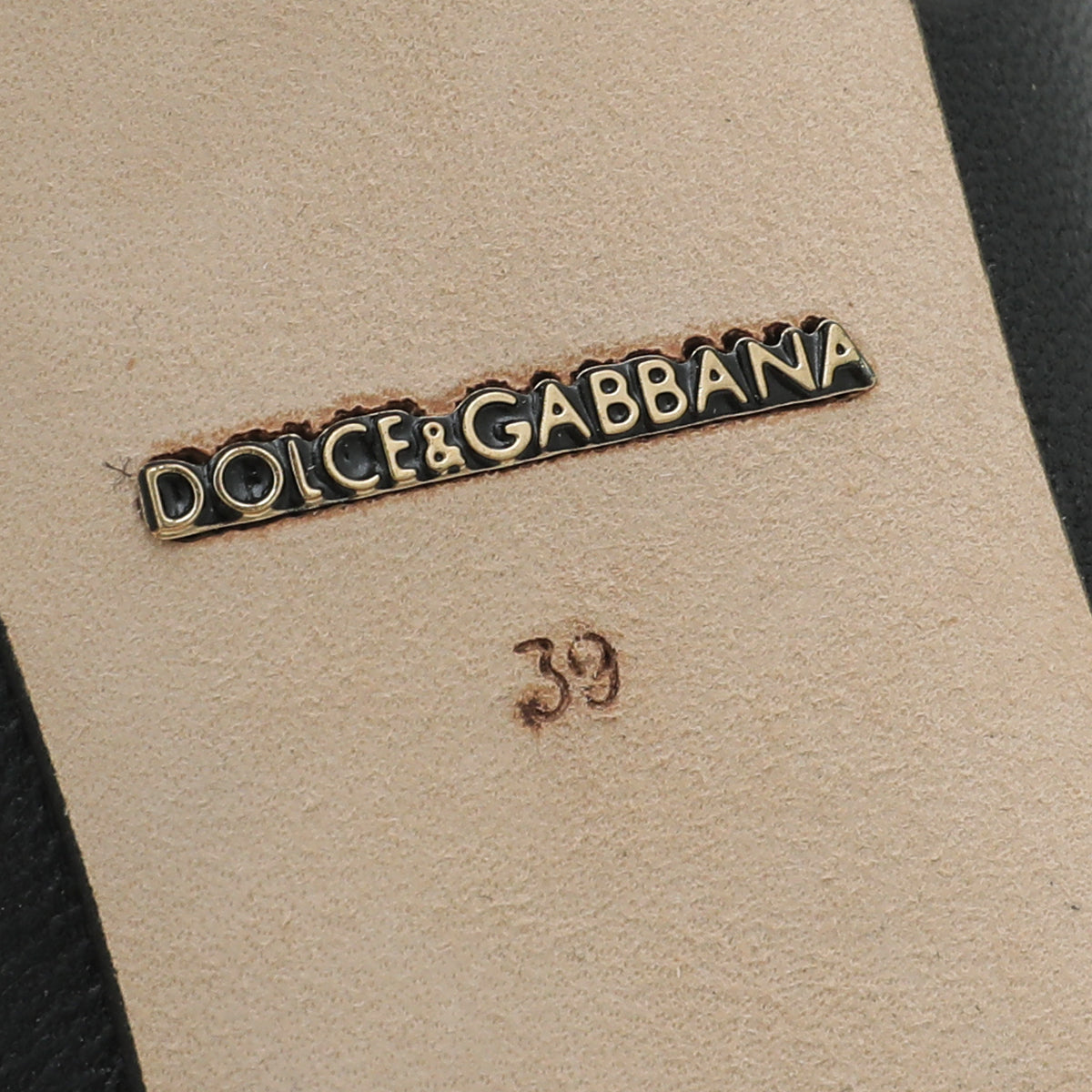 Dolce & Gabbana Black Kate Flower Embroidered Pump 39