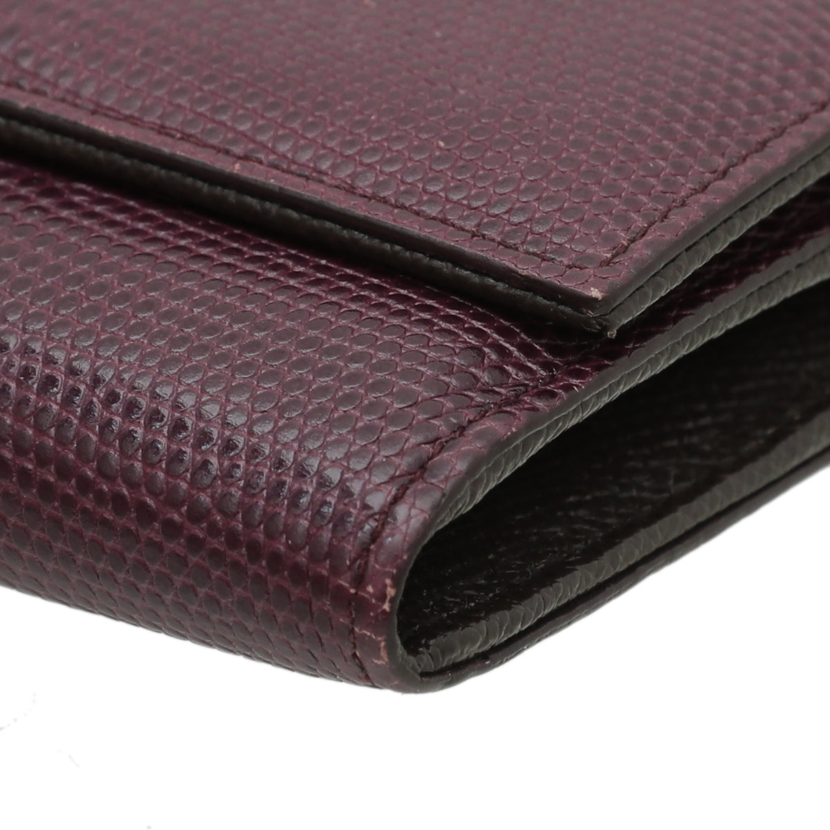 Dolce & Gabbana Bicolor Lizard Embossed Flap Long Wallet-Dolce & Gabbana-THE CLOSET