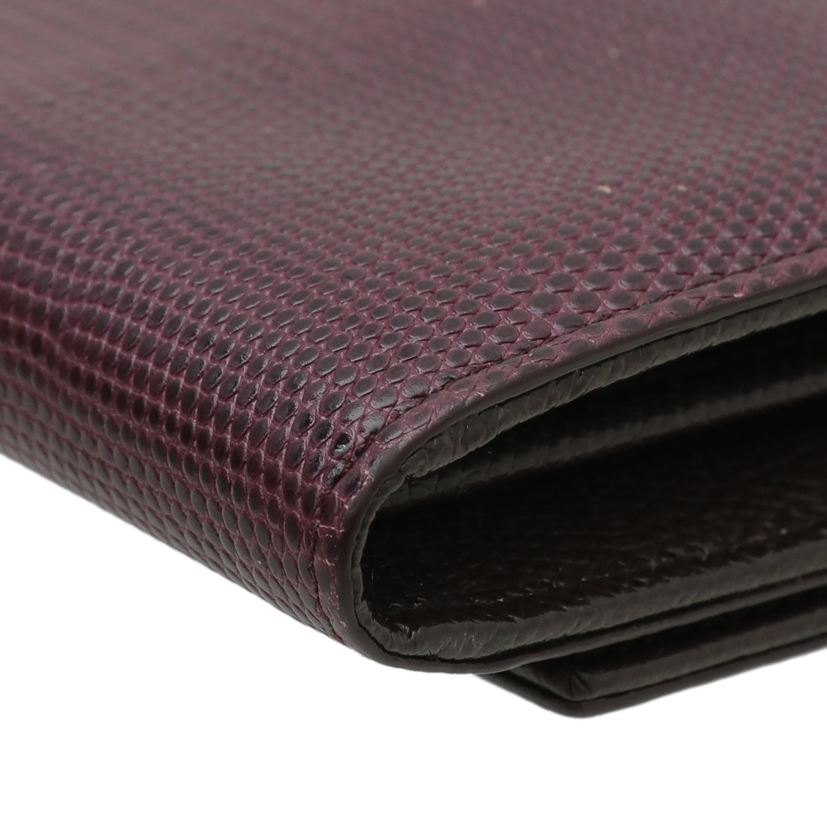 Dolce & Gabbana Bicolor Lizard Embossed Flap Long Wallet-Dolce & Gabbana-THE CLOSET