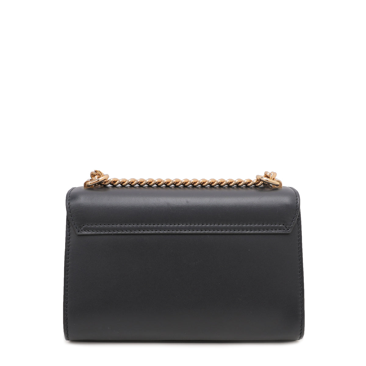 Dolce & Gabbana Dark Blue Smooth Lucia Chain Shoulder Bag-Dolce & Gabbana-THE CLOSET