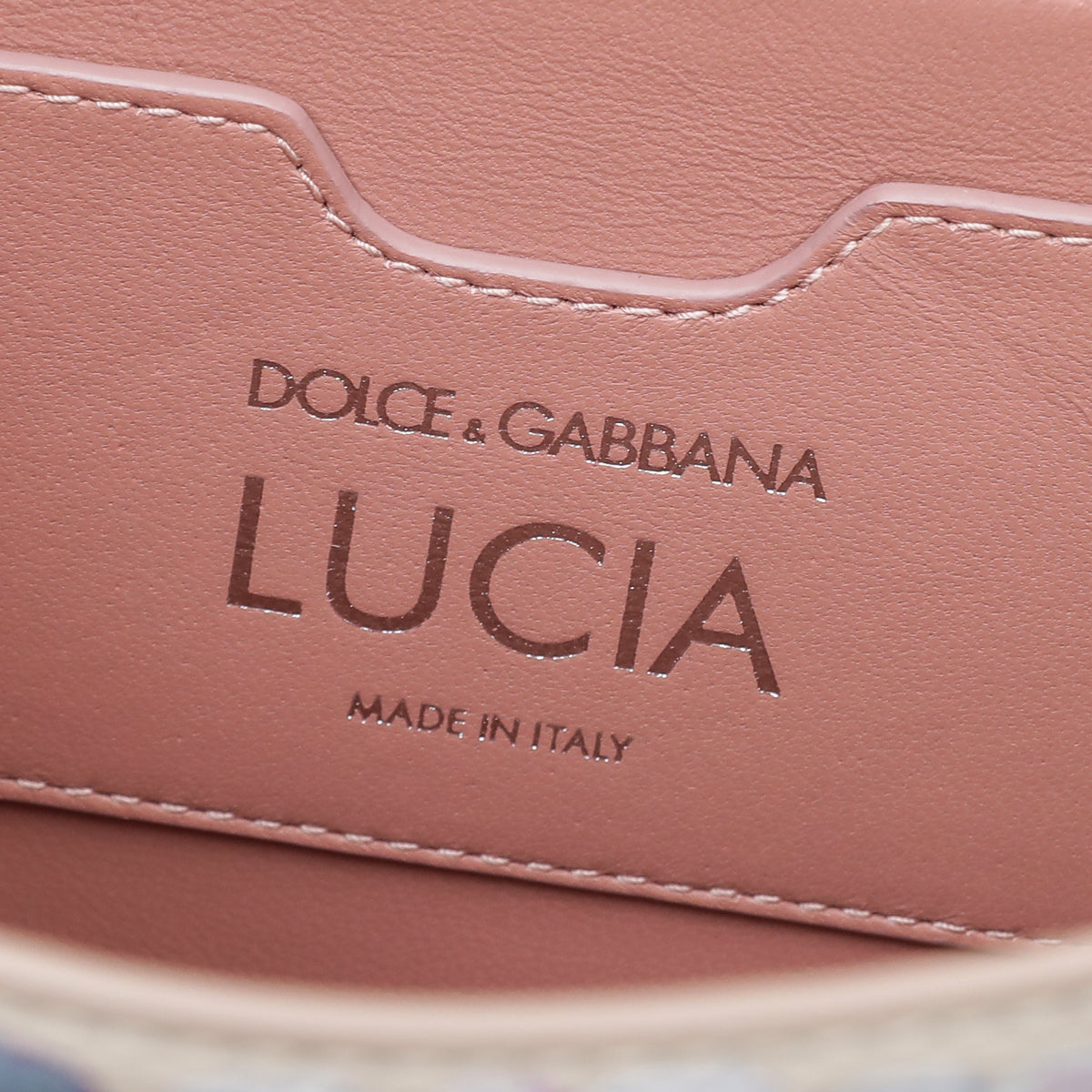 Dolce & Gabbana Cream Lucia Hydrangea Print Flap Bag