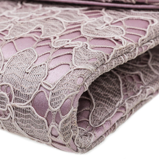 Dolce & Gabbana Light Purple Miss Bonita Lace Evening Pochette